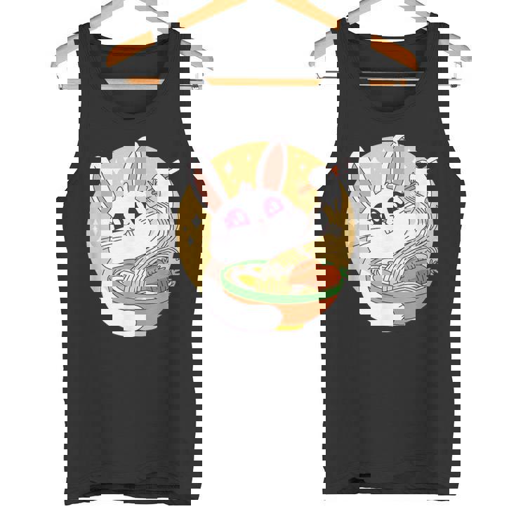 かわいい ウサギ 食べる ラーメン 漫画 カワイイ 食べ物 好き タンクトップ