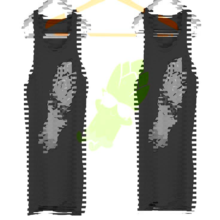 かわいいアスパラガス フルーツリラクシング レイジーアスパラガス タンクトップ