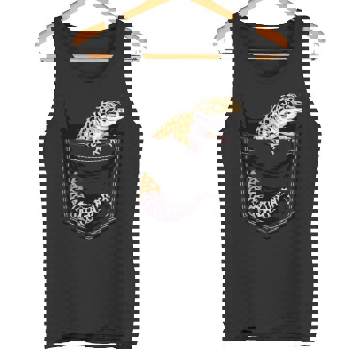 かわいいヒョウゲッコ トカゲ爬虫類 ヒョウ ヤモリのお父さん用 長袖tシャツ タンクトップ