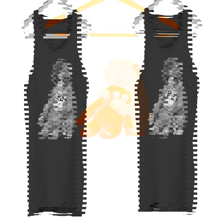 かわいいモンキーパンチ 日本の赤ちゃん猿 タンクトップ