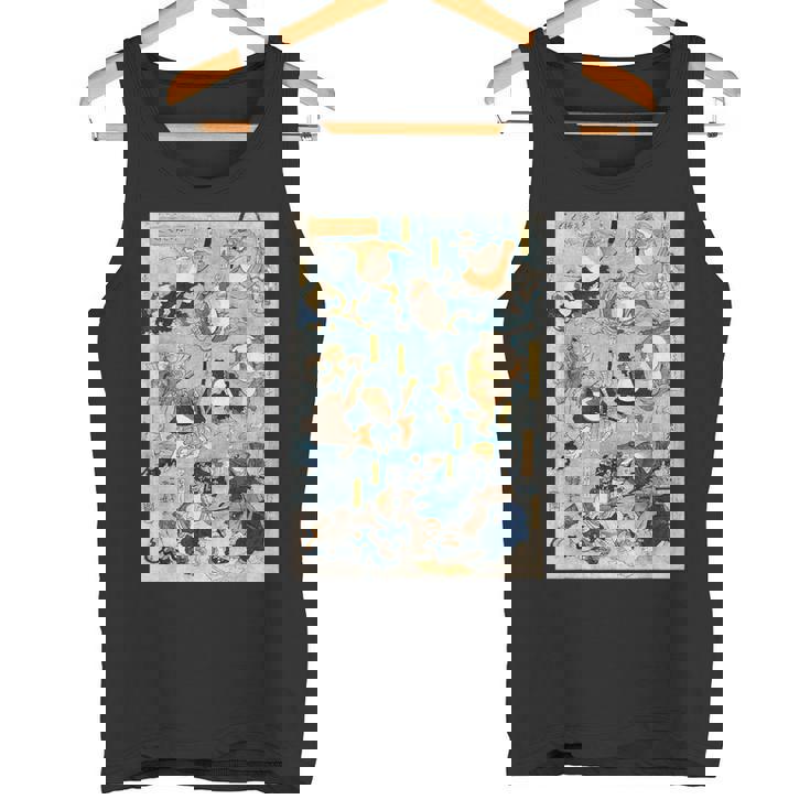 かゑるづくし 擬人化された蛙が 歌川国芳 日本の侍カエル 日本の伝統芸術 浮世絵 ヴィンテージの美学 タンクトップ