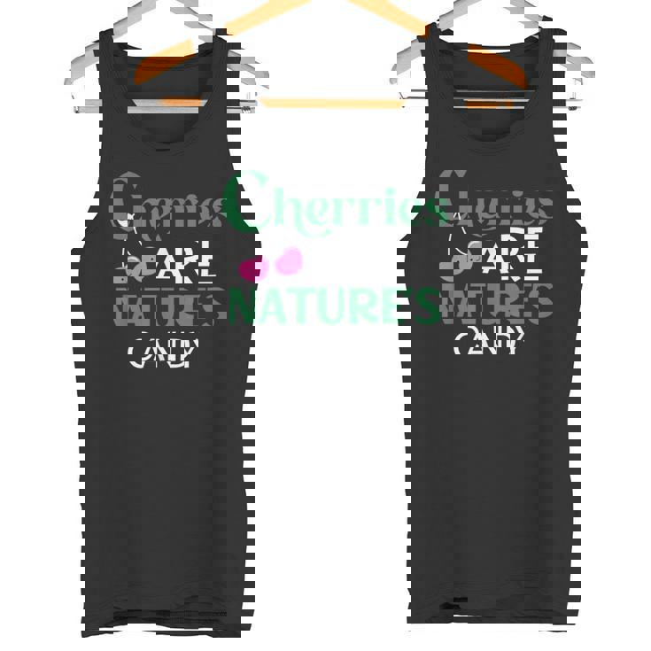 さくらんぼは自然のキャンディー、食べて健康によい名言 タンクトップ