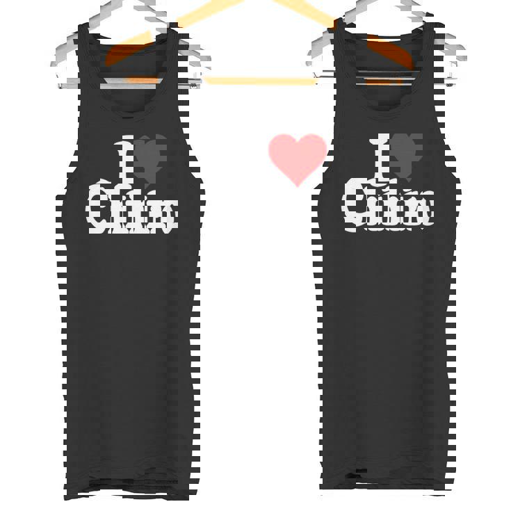 にハートのちひろの名前が大好き 長袖tシャツ タンクトップ