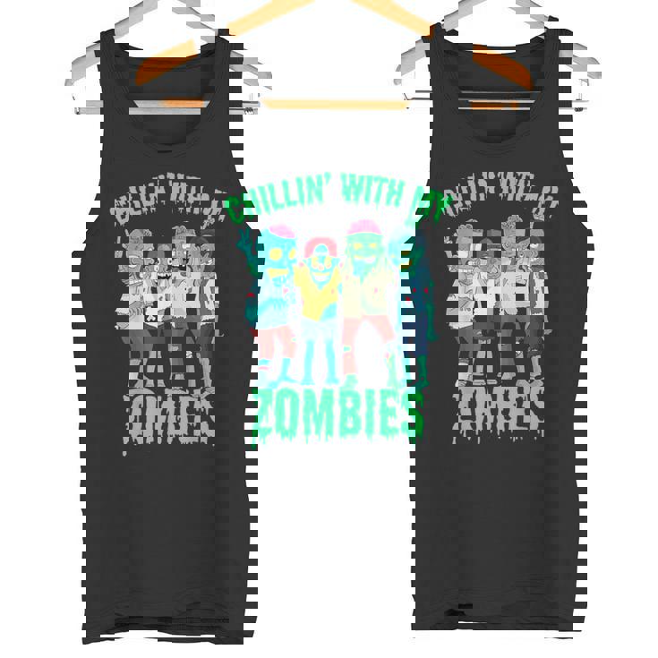 まったりもゾンビハロウィーン少年キッズギフトゾンビ タンクトップ