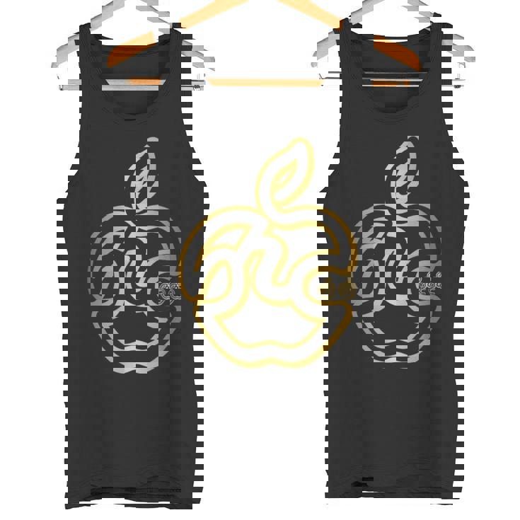 りんご フルーツ ひらがな 隠し文字 タイポグラフィ ユニーク おもしろみ デザイン タンクトップ