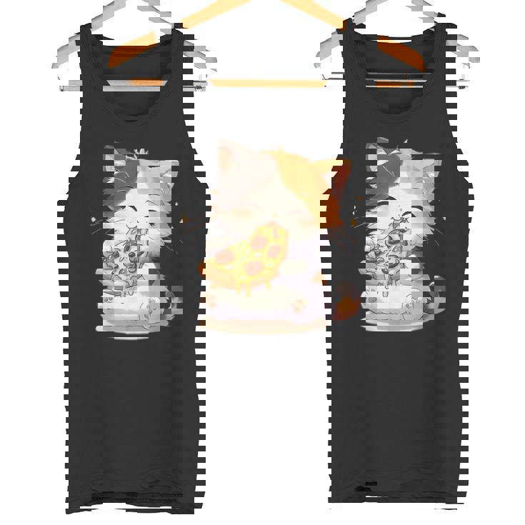 わがまま猫 ピザねこ ラーメン好き かわいい おもしろ マンガ タンクトップ