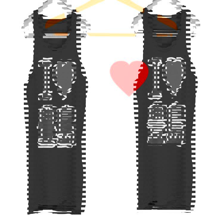 アイラブ・豊島（I Love ハート）豊島区 ビッグ 大きな文字【23区・東京都】ジモtティ 地元愛 面白い タンクトップ