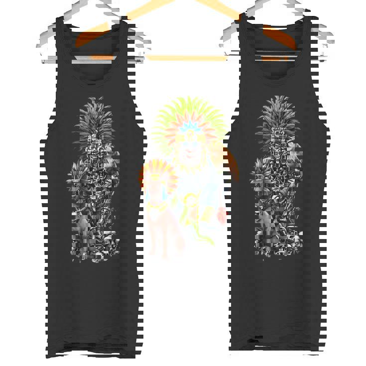 アステカの神ミクトランテクトリ古代マヤの神話の神々 タンクトップ