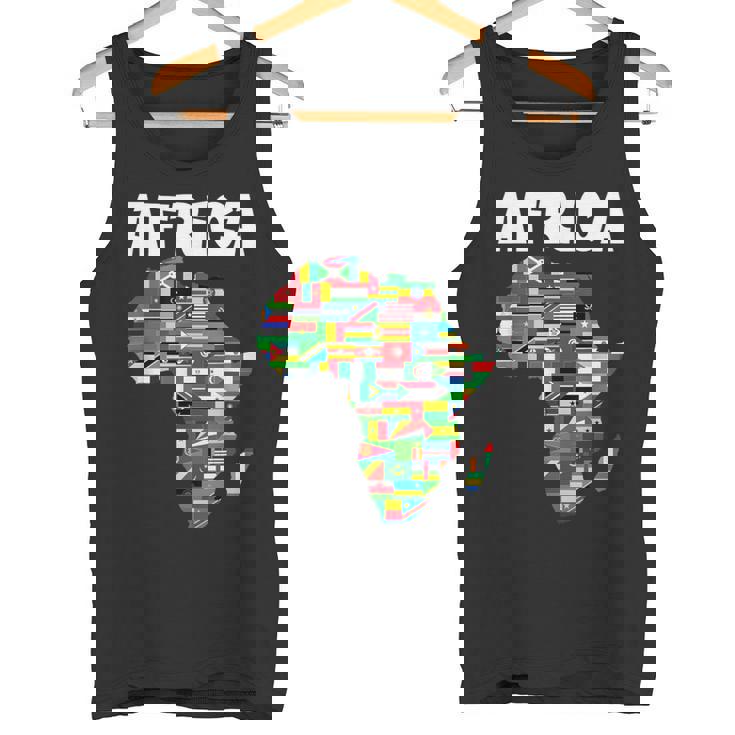アフリカtシャツ 誇り高きアフリカ国旗大陸愛 タンクトップ