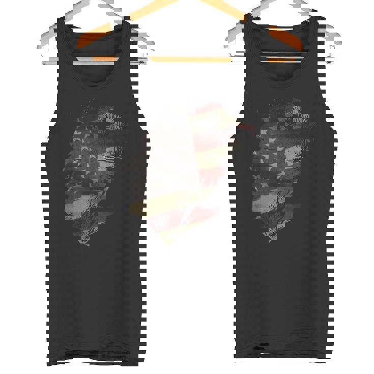 アメリカ国旗 ドナルド・トランプ 大統領のシルエット タンクトップ