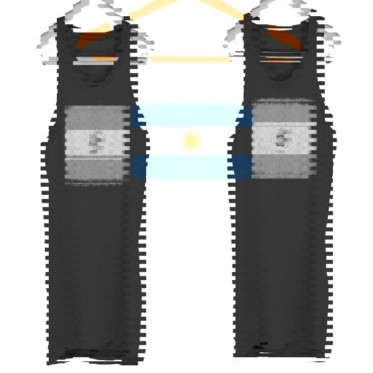 アルゼンチン国旗グラフィック メンズ レディース キッズ タンクトップ