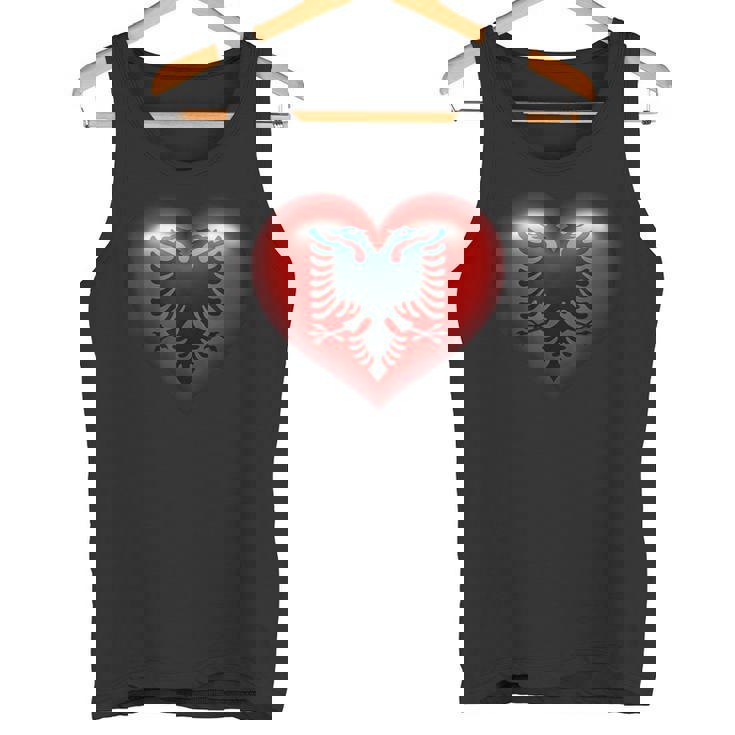 アルバニア国旗 イーグル ダブル レッド アルバニア シュキペ コソボ タンクトップ