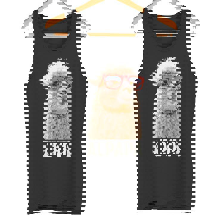 アルパカ・パパ・アルパパ・ラマ・パパ・アルパカ・パパ・ワーター・ワンダリングalpapa タンクトップ