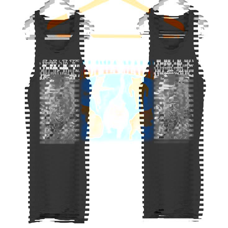 アルファ 男性 面白い ジョーク ミーム 大人 ユーモア 猫 ミーム タンクトップ