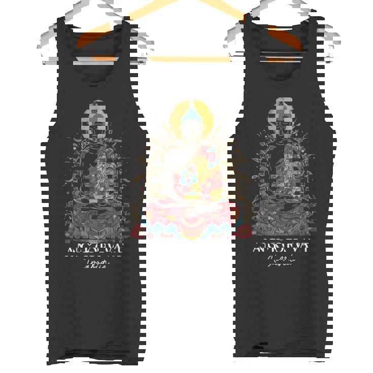 アンコールワット カンボジア ブッダ ヴィンテージ 仏教 お土産 タンクトップ