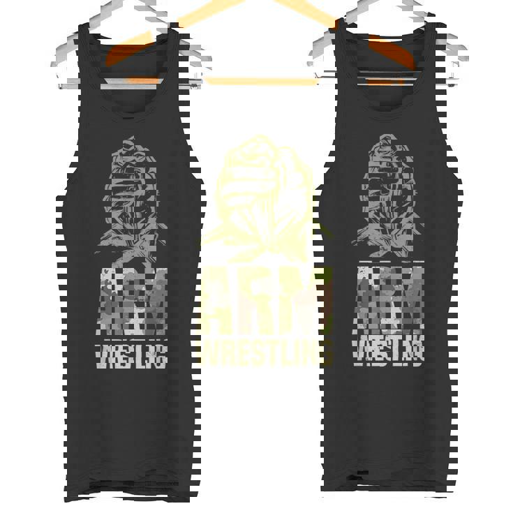 アームレスリングアームプレス、二頭筋 タンクトップ