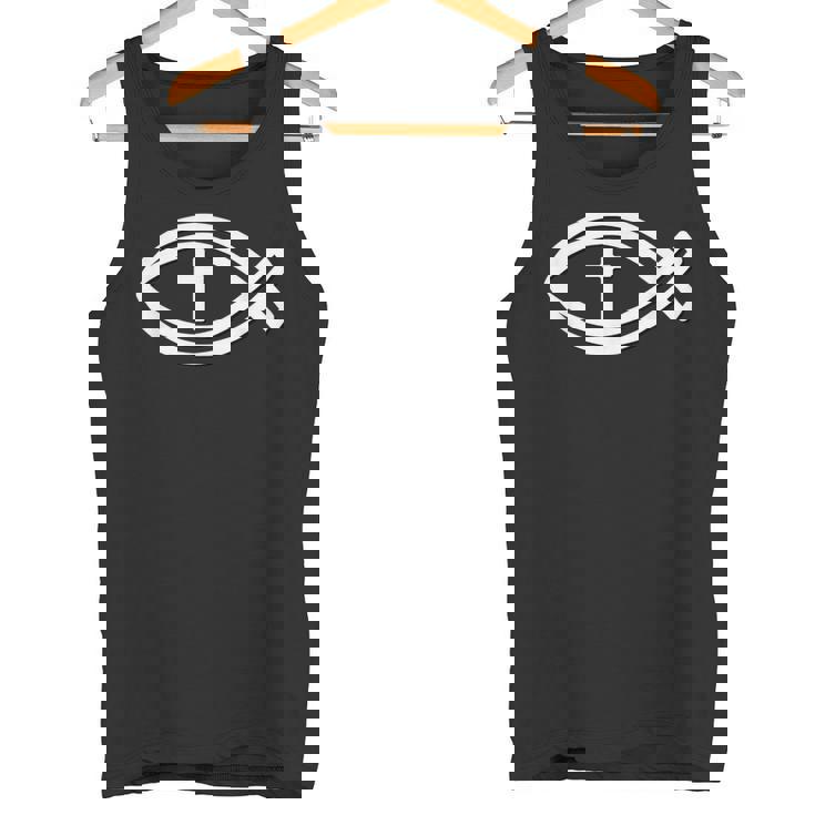 イクトゥス 十字架 イエス・キリスト キリスト教 ゴスペル タンクトップ