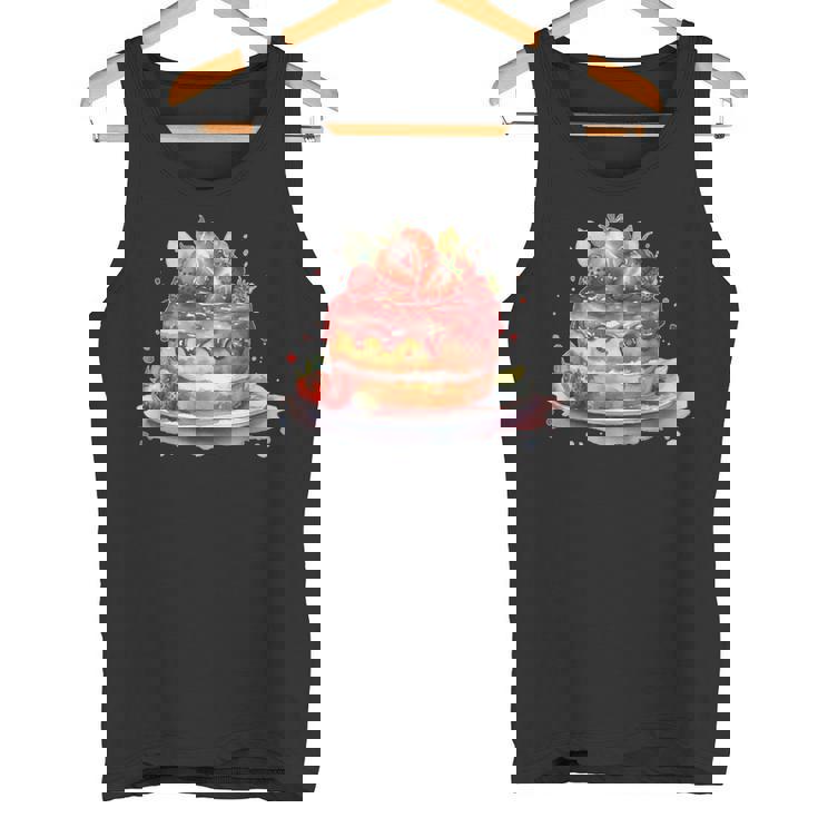 イチゴ サマーベーカリー キッチン パティシエ ストロベリーケーキ タンクトップ