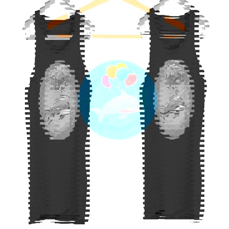 イルカと風船のコスチュームで一日を明るくしましょう。 タンクトップ