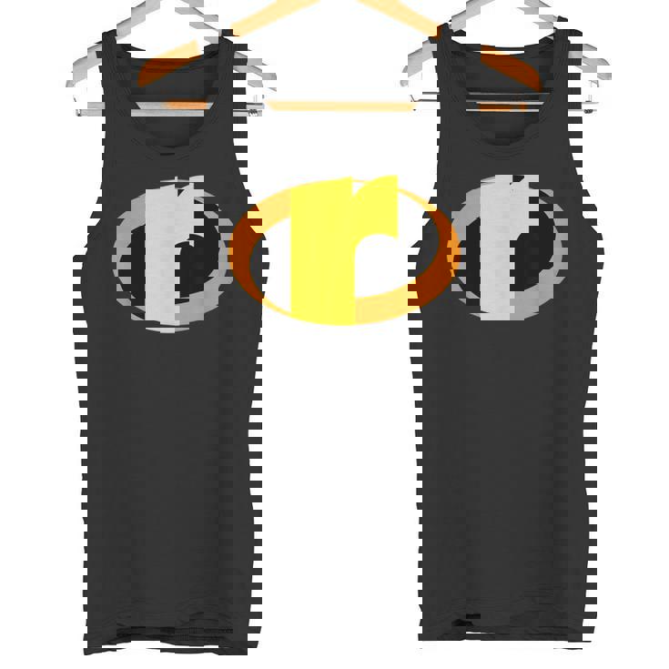 インクレディブル レター R アルファベット スーパーヒーロー キッズ ファミリー タンクトップ