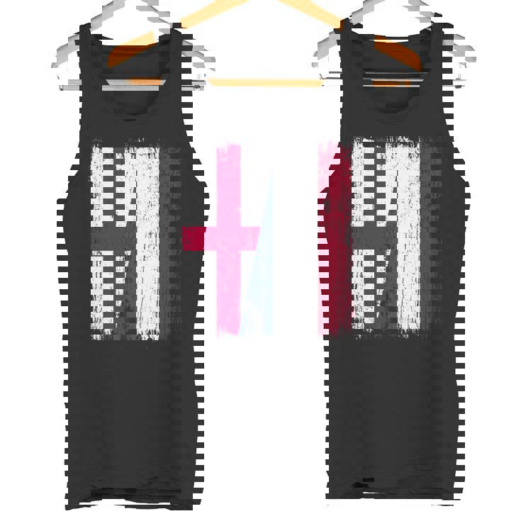 イングランド オランダ ハーフフラッグ イングリッシュ オランダ遺産 長袖tシャツ タンクトップ