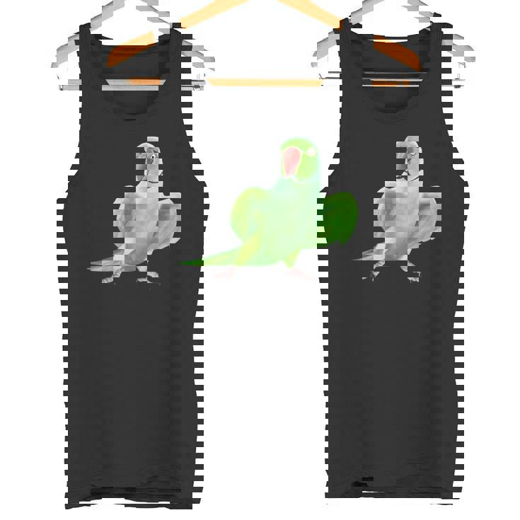 インドのワカケホンセイオウムの鳥 タンクトップ