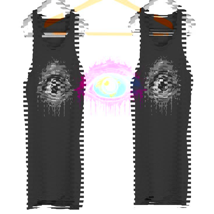 ウィアードコアアイボールドリームコアエステティックグランジエッジィトリッピー タンクトップ