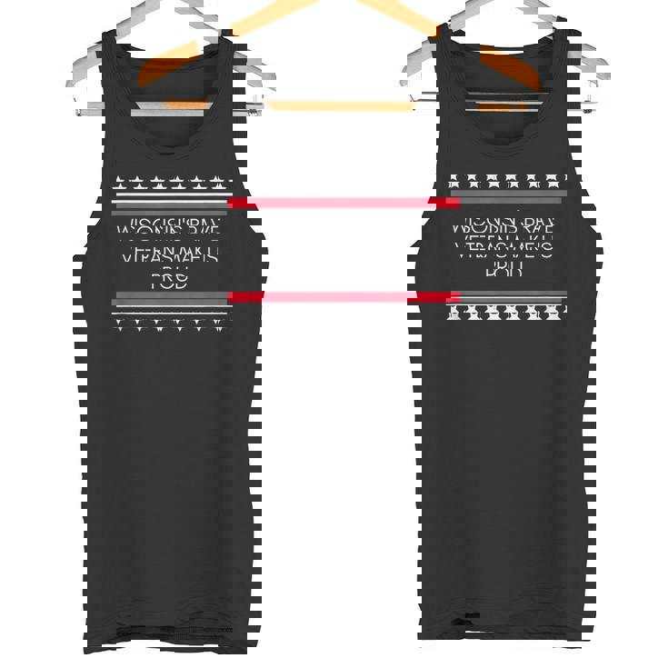 ウィスコンシン州退役軍人への感謝の気持ち タンクトップ