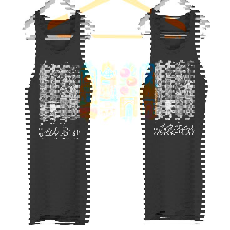 ウズベキスタン 筆文字 ウズベク バカンス お土産 ウズベキスタン タンクトップ