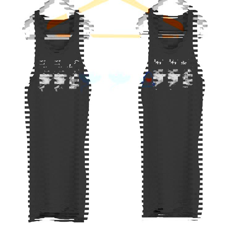 エイッエイッうぉ おもしろ 魚 ジョーク 海 シンプル パロディ 応援 エール 水族館 だじゃれ 長袖tシャツ タンクトップ