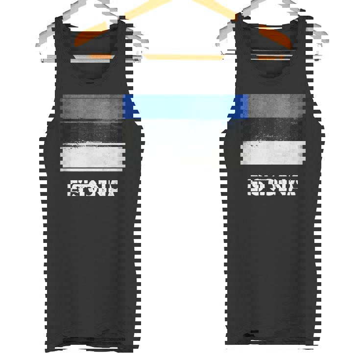 エストニア国旗tシャツ タンクトップ