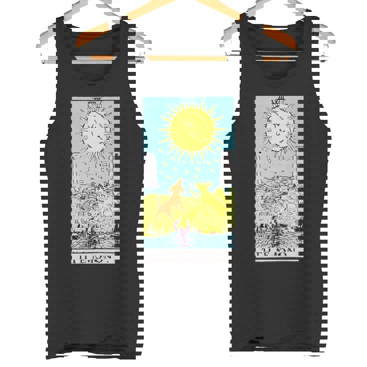 オリジナルのrider Waite Deckのムーンヴィンテージタロットカード。 長袖tシャツ タンクトップ