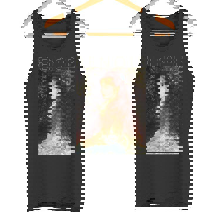 オーギュストルノワール-マドモアゼルダンヴェルの肖像 長袖tシャツ タンクトップ