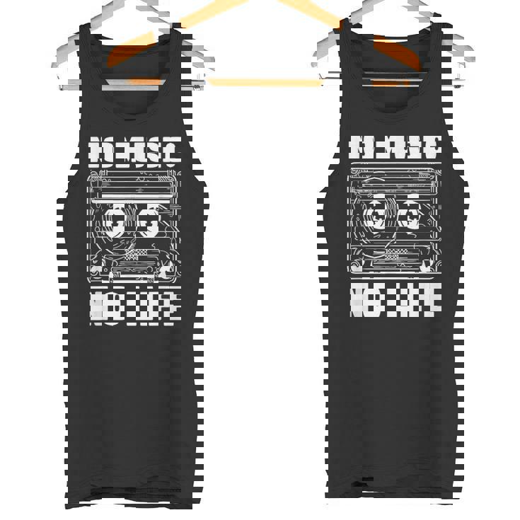 カセット No Music No Life Music Lover タンクトップ