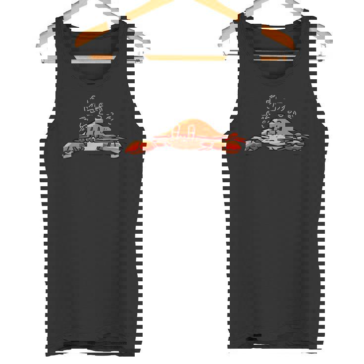 カニ寝シャツ 疲れたパジャマグラフィック タンクトップ