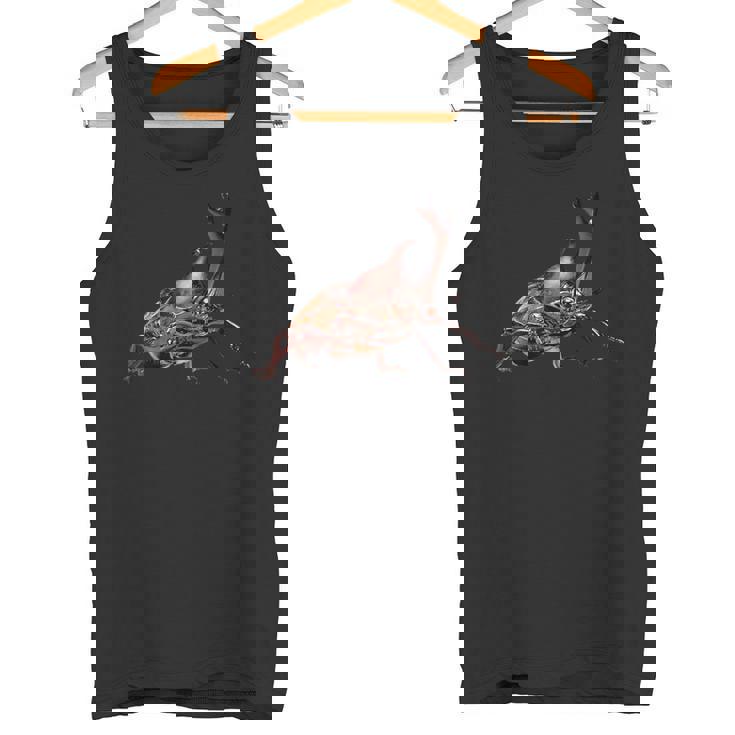 カブトムシの肖像画 タンクトップ