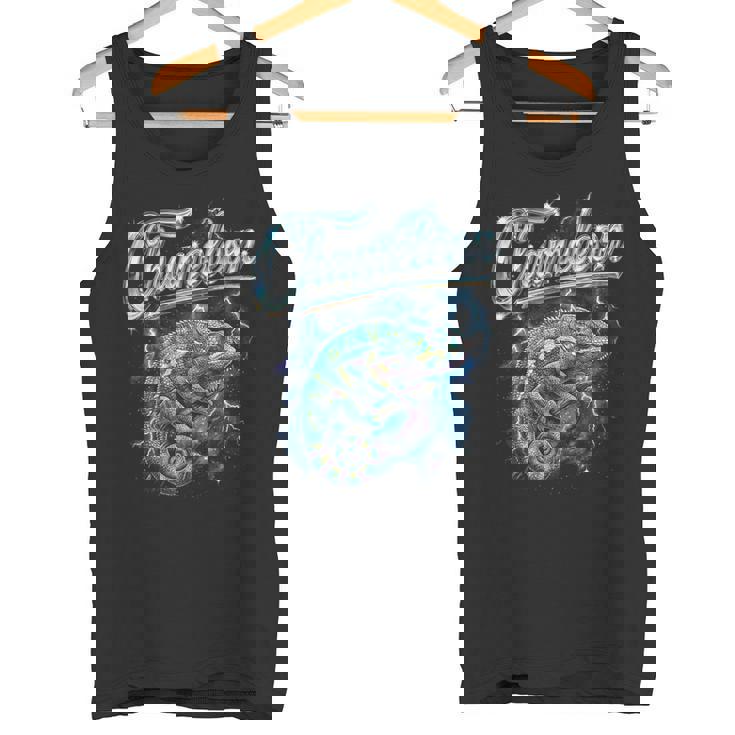 カメレオン ヴィンテージ 90年代 レトロ ファニー カメレオン 80年代 メンズ レディース タンクトップ