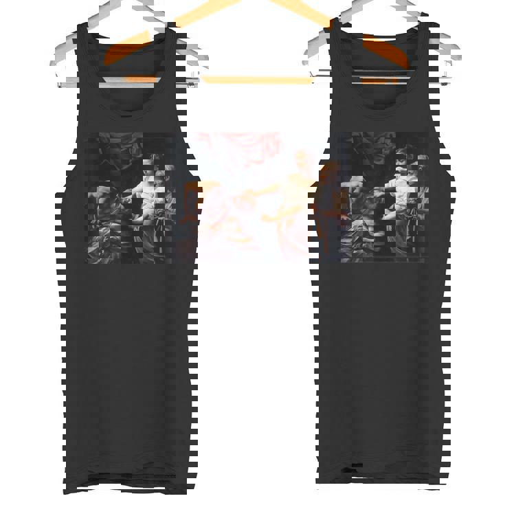 カラヴァッジョのジュディス・ホロフェルネス タンクトップ