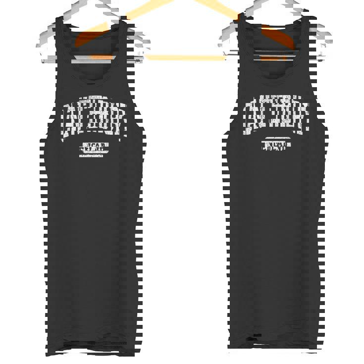 カンタベリー イングランド ヴィンテージ スポーツ デザイン 長袖tシャツ タンクトップ