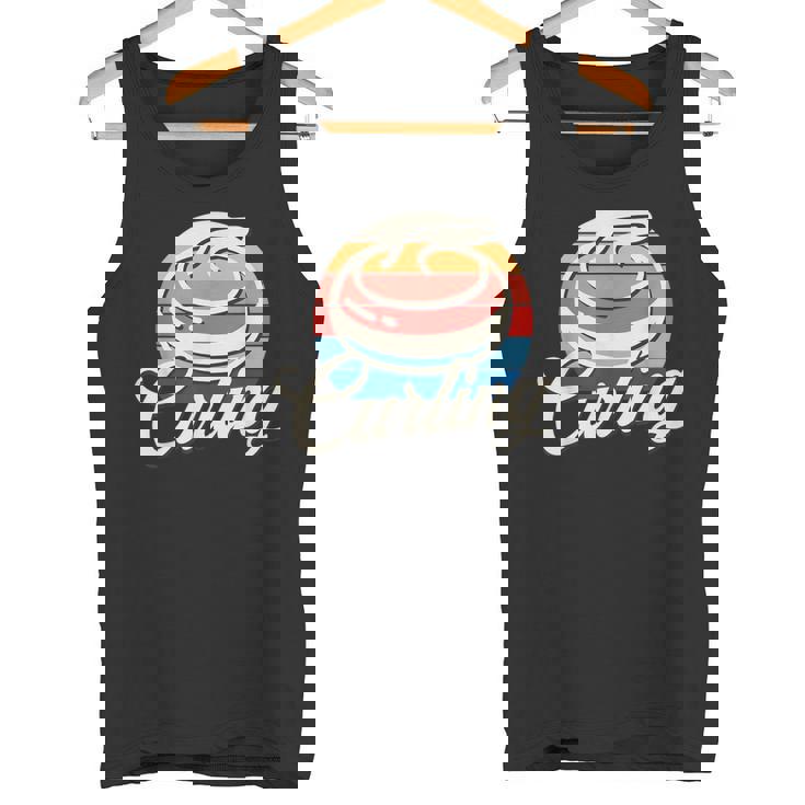 カーリング レトロ ヴィンテージ カーリングストーン タンクトップ