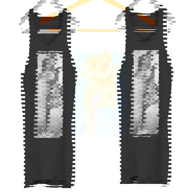 キスエンジェルズ ファーストキス 絵画 天使 キス キューピッド ラブ タンクトップ