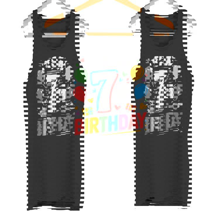 キッズ 7歳の誕生日シャツ男の子キッズ幼児7歳の誕生日男の子 タンクトップ