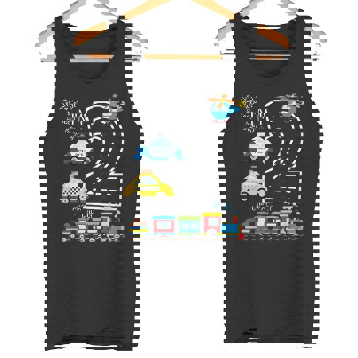 キッズトラック 電車 2歳の誕生日パーティー 幼児 2歳 誕生日 タンクトップ