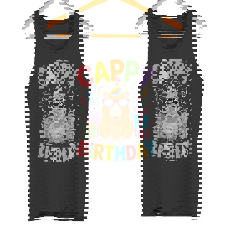 キャッピー・バースデー・カピバラ愛好家 バースデー・カピバラcappy Birthday タンクトップ