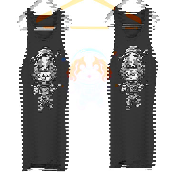 キャバリアキング チャールズ・スパニエル 宇宙飛行士 ファニードッグ 宇宙服 タンクトップ