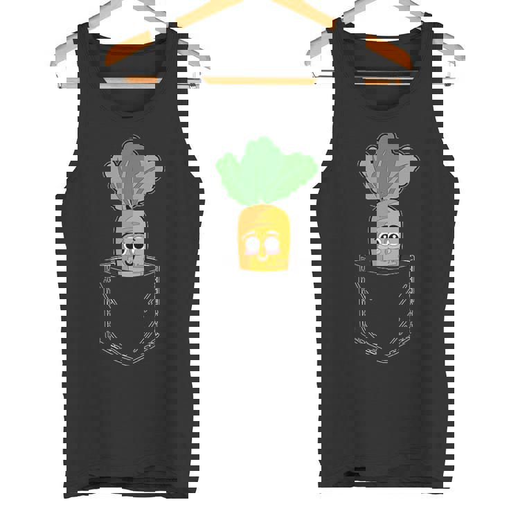 キャロットポケット おもしろキャロットインポケット タンクトップ