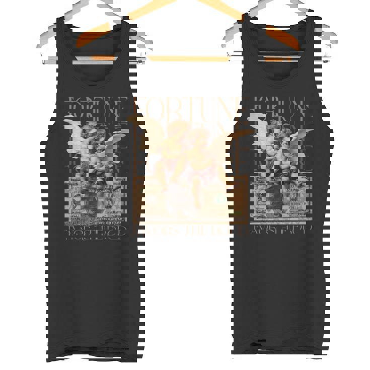 キューピッドとサイケ 2人の天使の赤ちゃん ドルフォーチュンアート 長袖tシャツ タンクトップ