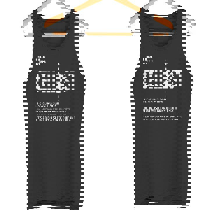 クラシック音楽 音楽好き チェロ好き おもしろ チェリスト チェロ奏者 チェロ ジョーク タンクトップ