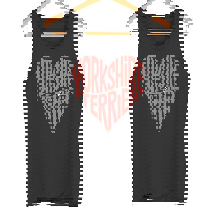 クリエイティブ・ヨークシャー・テリア ラブ・ヨークシャー・テリア・ハート タンクトップ