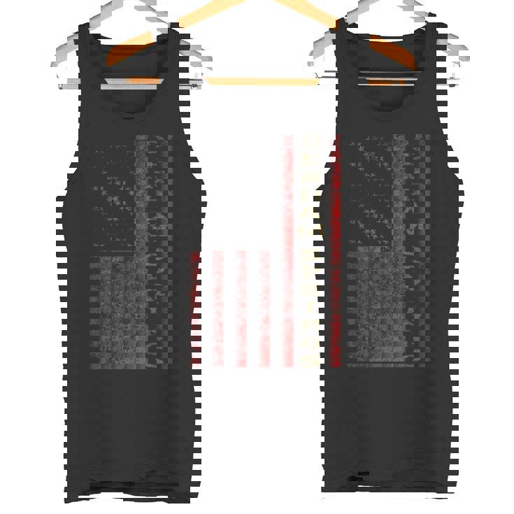 クールな愛国的なデンハム・スプリングス Usa 米国旗のギフトアイデア タンクトップ